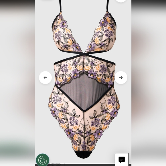 La Senza bodysuit, embroidered, L - Picture 4 of 5